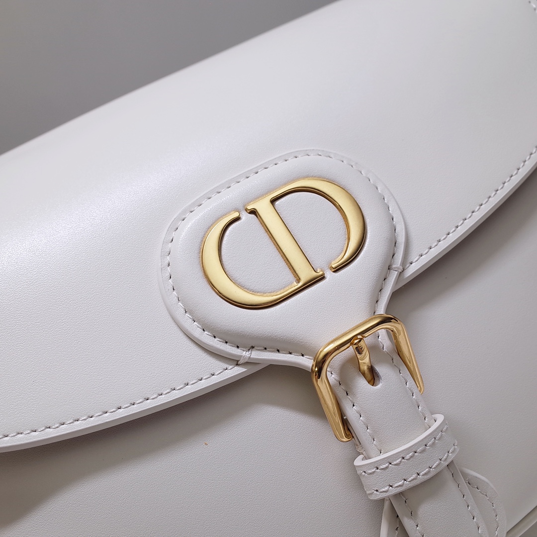 Medium Dior Bobby Bag White Box Calfskin